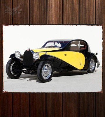Металлическая табличка Bugatti Type 46 Superprofile Coupe